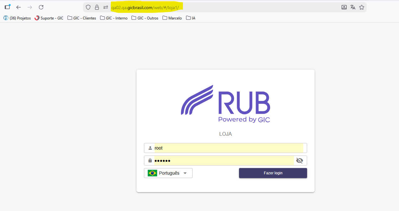 URL Correta