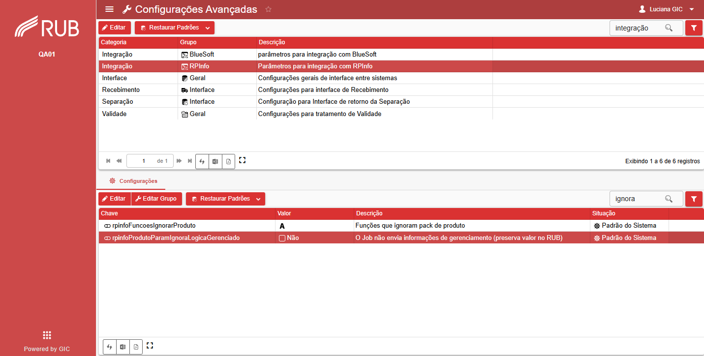 Configuração avançada de preservação de gerenciamento